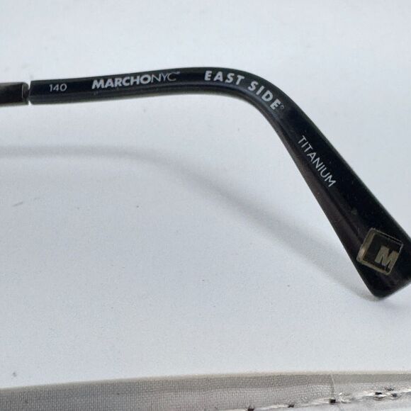 Marchon NYC EAST SIDE STANTON 033 Brown Authentic 54-18-140 Eyeglasses H15420 - Picture 6 of 7